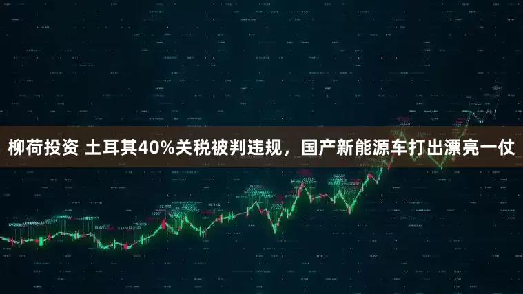 柳荷投资 土耳其40%关税被判违规，国产新能源车打出漂亮一仗